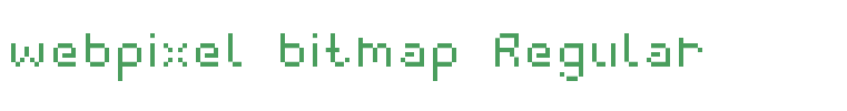 webpixel bitmap Regular